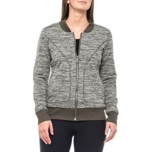 RBX Women's Novelty Striat Bomber Full Zip Jacket